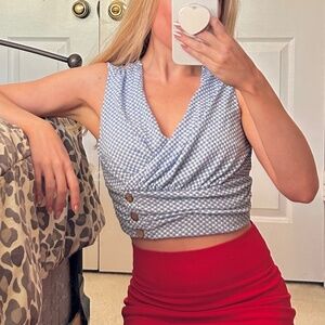 Gingham Summer Crop Top